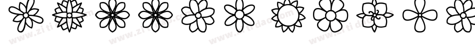 Summer Flowers字体转换